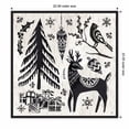 thumbnail image 1 of Amanti Art Woodcut Christmas V Framed Canvas Wall Art Print  - Black, 1 of 3