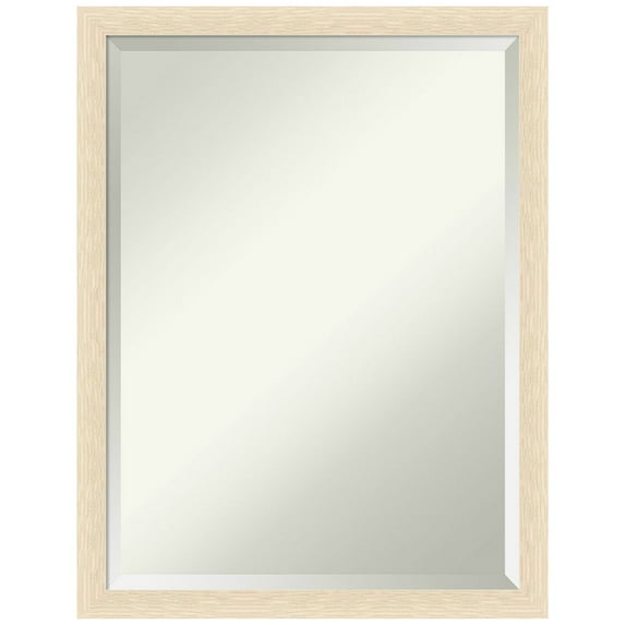 Amanti Art Woodgrain Stripe Beveled Wood Wall Mirror 26 x 20 in.