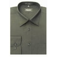 thumbnail image 1 of Amanti Men's Wrinkle Free Charcoal Dress Shirt, 1 of 1