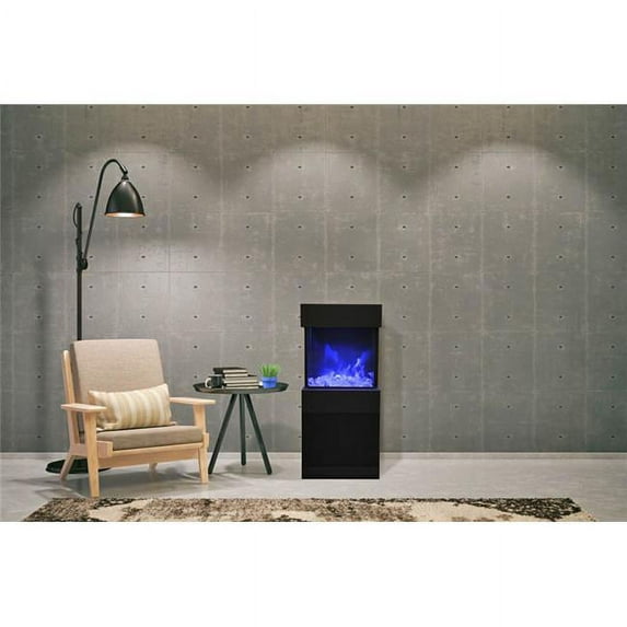 Amantii CUBE-2025WM 11.75 x 25 in. 3 Sided Glass Fireplace