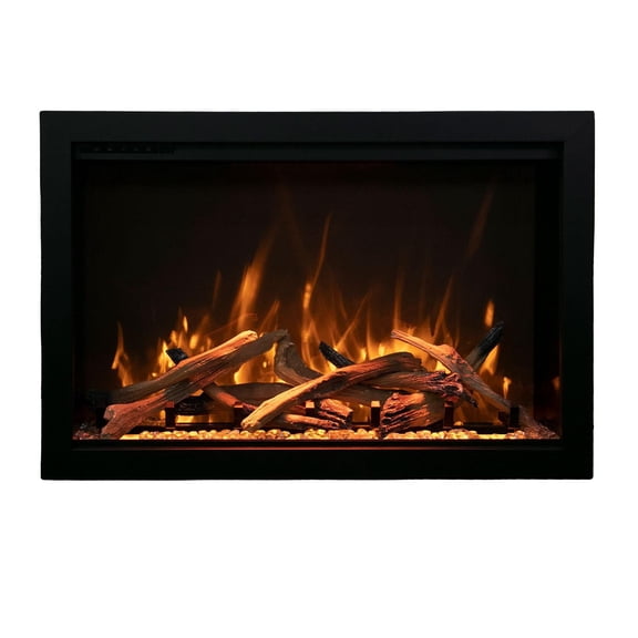 Traditional Bespoke - 33" Indoor / Outdoor Electric Insert featuring Thermostatic Remote, WiFi capable and a Selection of Media Options