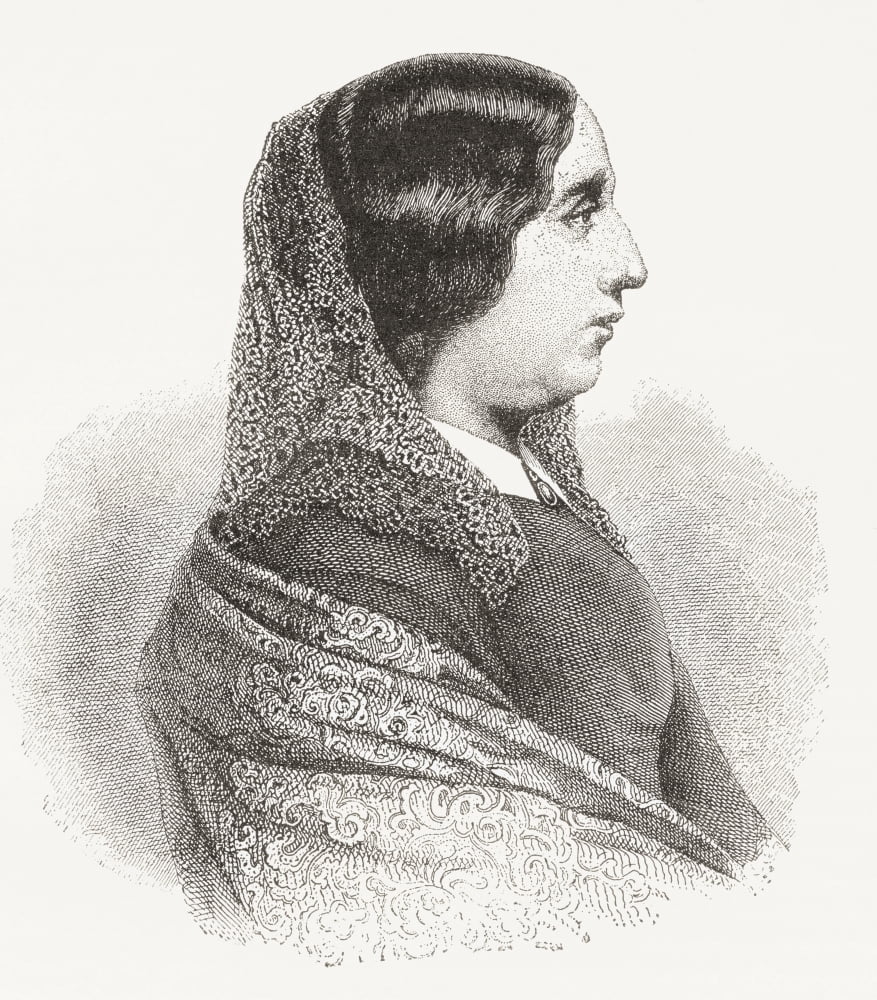Amantine (Also Amandine) Lucile Aurore Dupin Baroness Dudevant 1804 Canvas Art - Ken Welsh Design Pics (13 x 15)