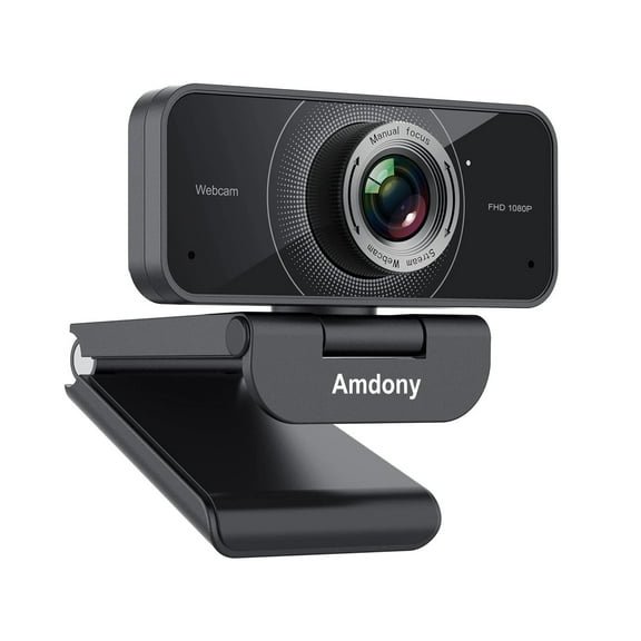 Amaony 1080P Webcam - USB Computer Camera for Laptop/Desktop/Mac - HD PC Webcam for Zoom/Skype/Teams/Xbox