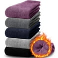 thumbnail image 1 of Amaopus 5 Pairs Merino Wool Socks, Hiking Thermal Warm Winter Thick Boot Cozy Crew Comfy Work Socks for Women Men, 1 of 7