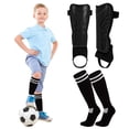 thumbnail image 1 of Amaopus Soccer Shin Guards and Socks for Kids Youth & Toddlers with Ankle Protection, 2-in-1 Football Leg Guard Set - Lightweight, Breathable, Adjustable Shin Pads for Boys Girls Ages 3-7 (Black - S), 1 of 7