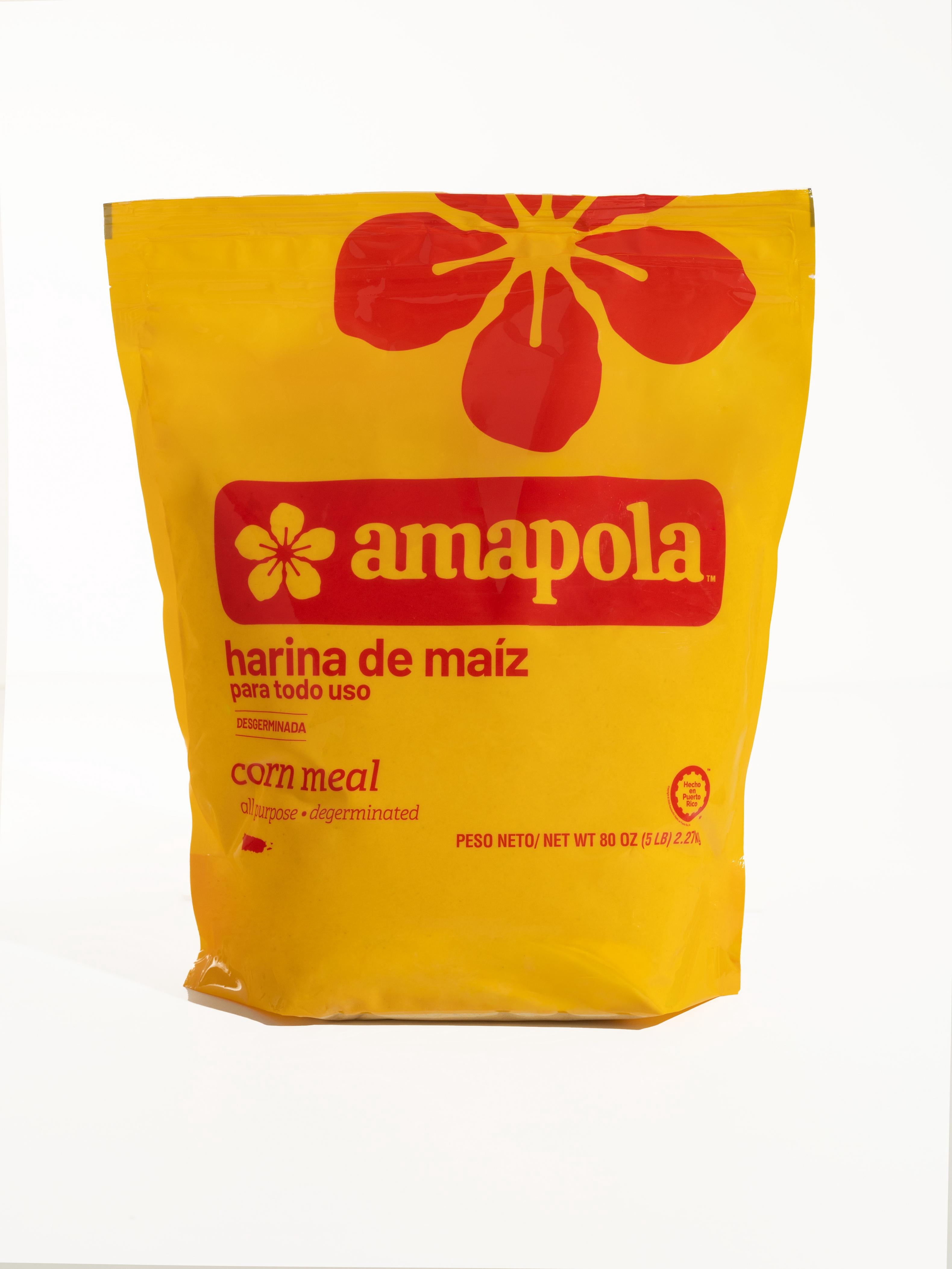 Amapola Corn Meal Yellow Gluten-Free Harina de Maiz - 5 lb