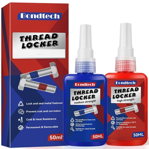 Amar Tool Thread Lock Blue and Red, Threadlocker Medium and High ...