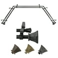 thumbnail image 1 of Amara 13/16" Bay Window Double Curtain Rod 20"-36", 38"-72" - Black, 1 of 1