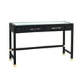 thumbnail image 1 of Amara Charcoal Rattan Desk, 1 of 7