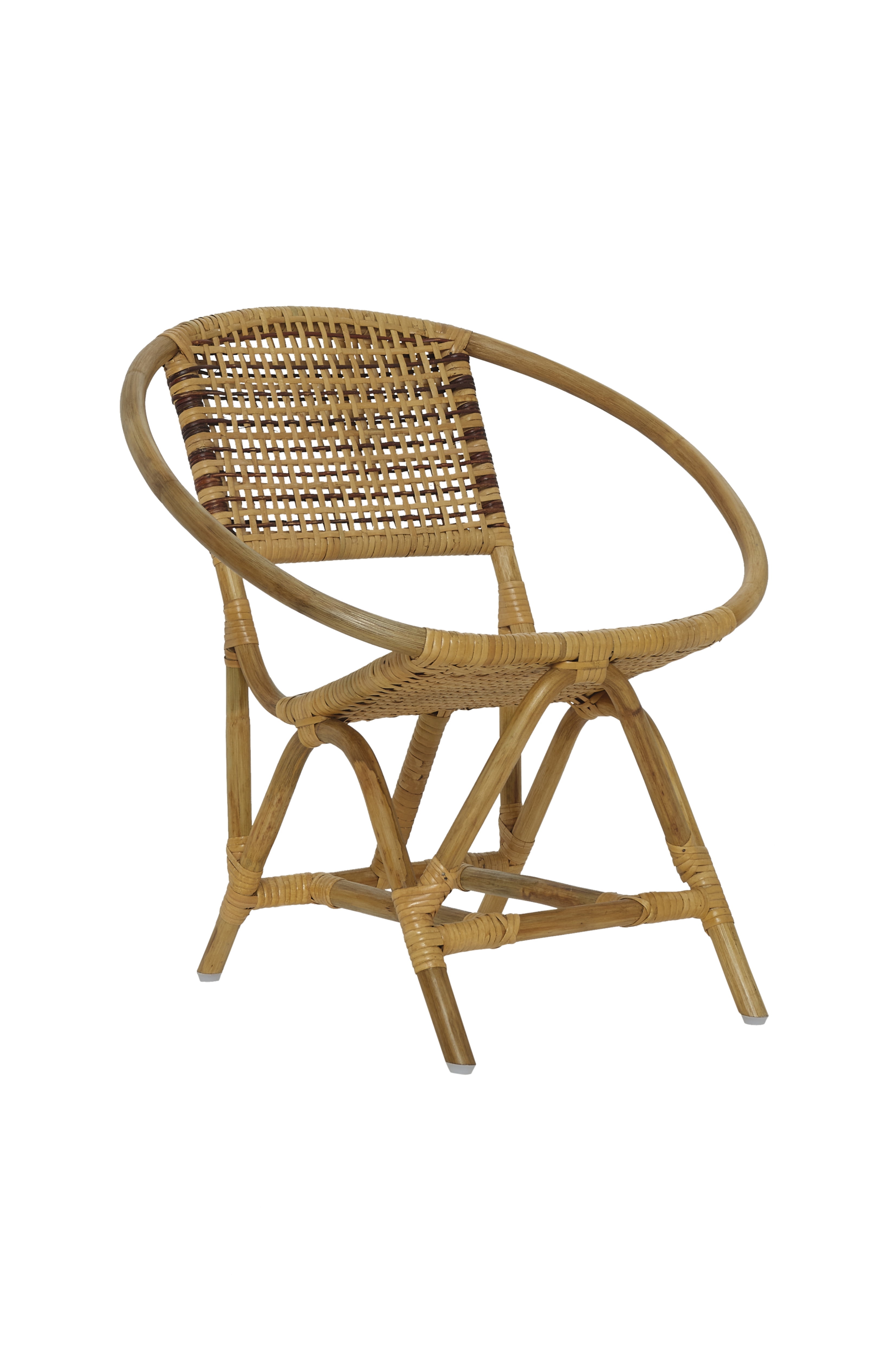 Natural Handcrafted Rattan and Cane Kids Armchair