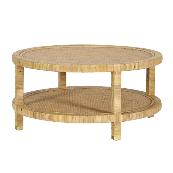 TOV Furniture Amara Natural Rattan Coffee Table