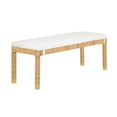 thumbnail image 1 of Amara Natural Woven Rattan Bench, 1 of 5