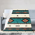 thumbnail image 1 of Amarainy Aztec Pattern Fleece Throw Blanket For Winter Gift Home Sofa Bed Decoration 50x60 inch, 1 of 5