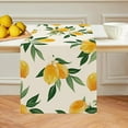 thumbnail image 1 of Amarainy Lemon Linen Table Runner 13x72 Inch Summer Yellow Fruits Green Leaves Kitchen Dinning Table Decoration for Indoor Outdoor Home Party Decor, 1 of 5
