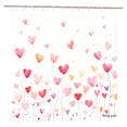 thumbnail image 1 of Amarainy Polyester Shower Curtain Hearts Watercolor Design For Home Bathroom Bath Tub Decoration 72x72 inch, 1 of 5