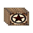 thumbnail image 1 of Amarainy Western Star Design Table Mats Set Of 4 For Home Kitchen Table Decor 12x18 inch, 1 of 5