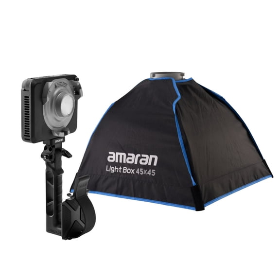 Amaran Ray 60c Full-Color RGB LED Video Light Bundle with 45 x 45 Bowens Mount Softbox (2-Items)