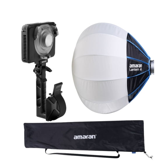 Amaran Ray 60c Full-Color RGB LED Video Light Bundle with Soft Light Modifier (2 Items)