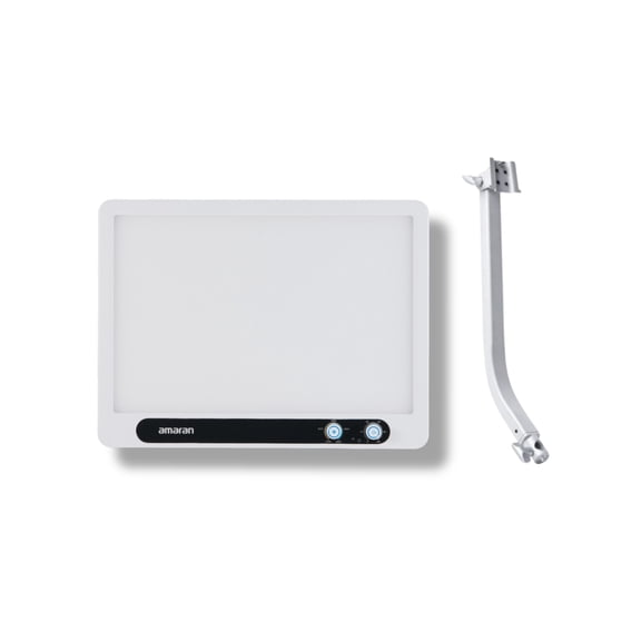 Amaran Verge Edge-Lit LED Panel Light Flicker-Free Eye-Safe (White, US) Bundle with Verge Stand Adapter (2 Items)