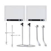 Amaran Verge Edge-Lit LED Panel Light Flicker-Free Stream Deck Control White, US Bundle with Desk Clamp, Stand, and Adapter 8 Items