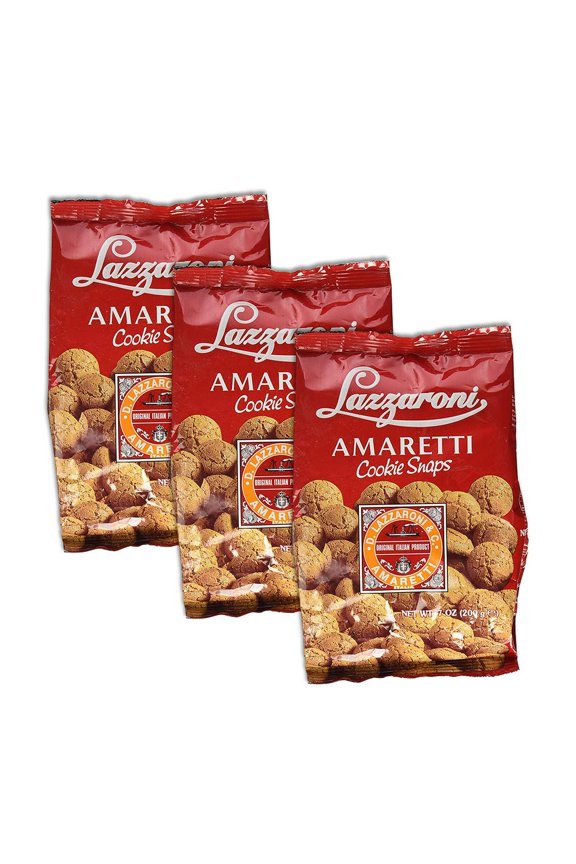 Amaretti Cookie Snaps by Lazzaroni, 7 oz, 3 Pack