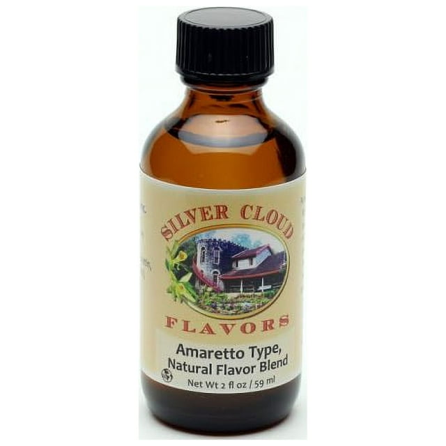 Amaretto Type Extract, Natural Flavor Blend 2 fl. oz. glass bottle