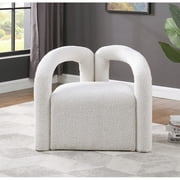 Amari Cream Boucle Fabric Arm Chair