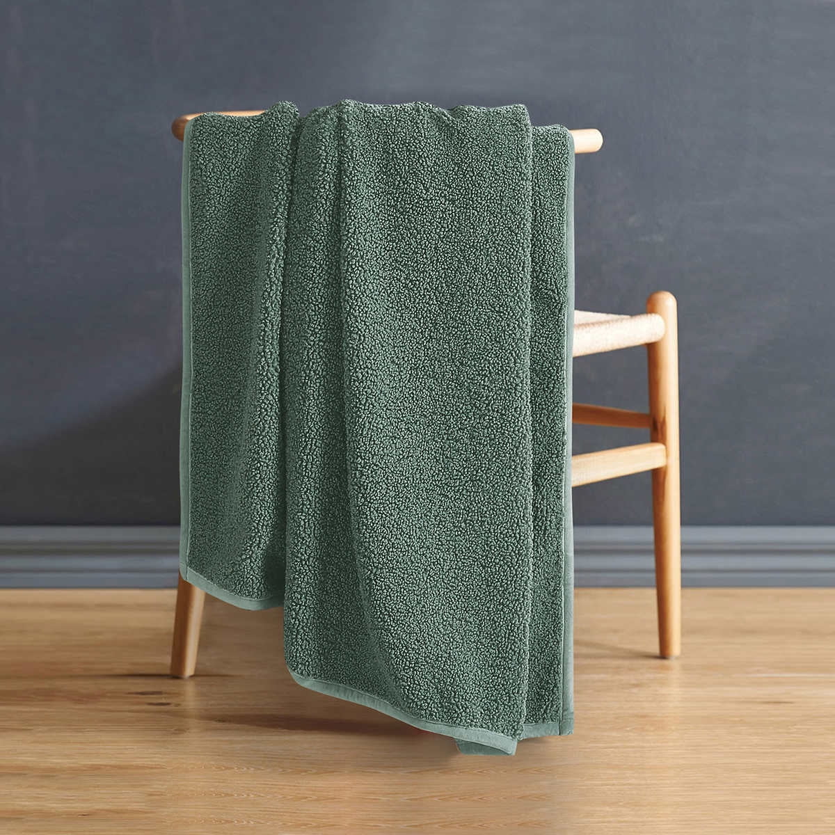 Amari Teddy Fluffy Furry Blanket Luxe Faux Fur Throw 60x70 inch Green Walmart