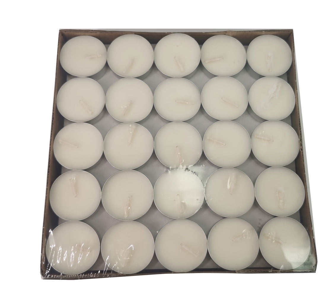 Amari White Unscented Indoor/Outdoor Tealight Candles, 100 Pack
