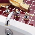 thumbnail image 1 of Amarilis Deck Mount Double Handle Bath Tub Faucet Finish: Chrome and Polished Brass (PVD), 1 of 1