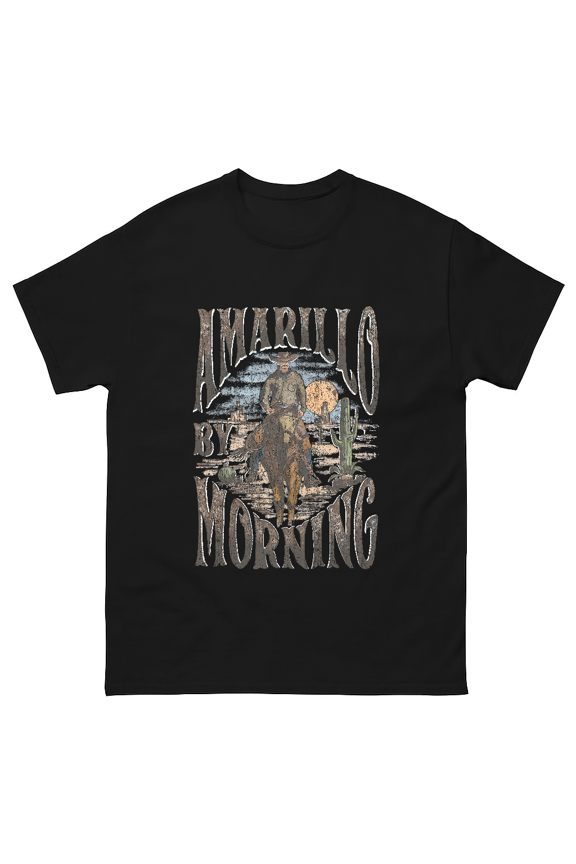 Amarillo By Morning Rodeo Texas Country Music Art Unisex T-Shirt V40550