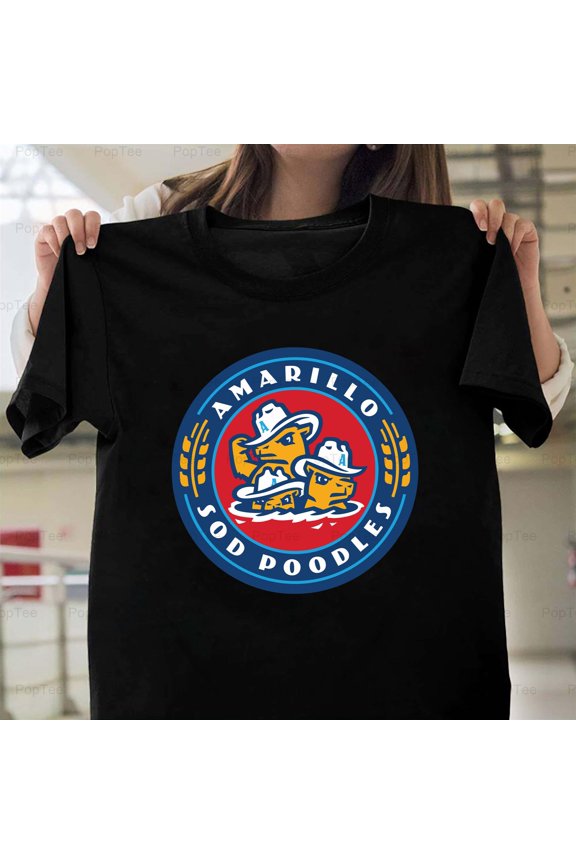 Amarillo Texas Minor League Baseball Team Sod Poodles Logo Fan T-Shirt V1130467 Unisex, up to 5XL