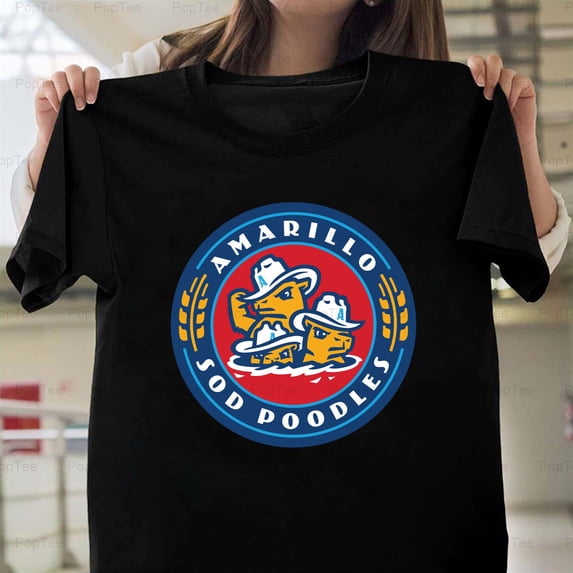 Amarillo Texas Minor League Baseball Team Sod Poodles Logo Fan T-Shirt V1130467 Unisex, up to 5XL