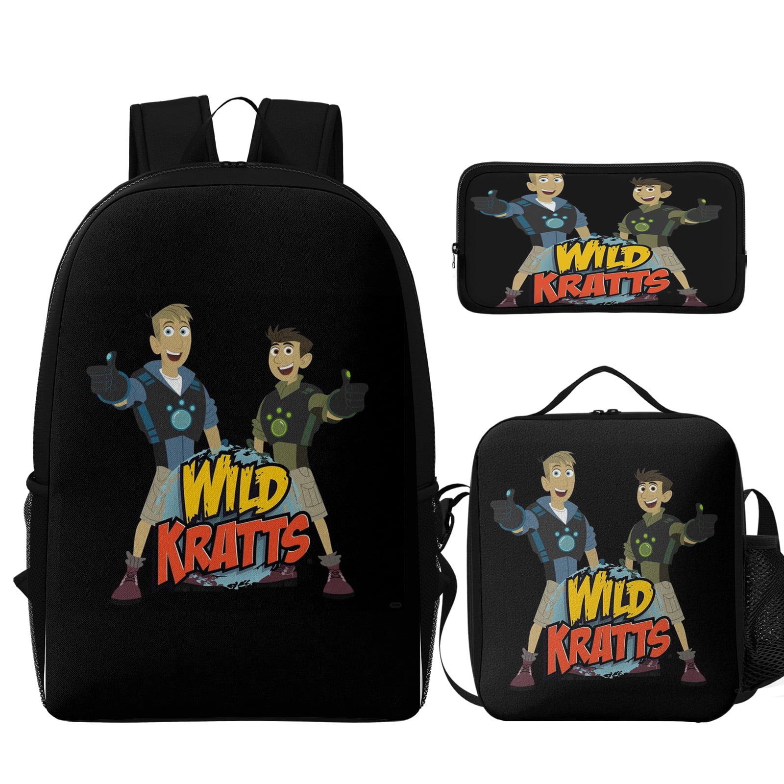 Amaristar Cartoon Wild K-Kratts Time Backpack With Thermal Cooler Lunch ...