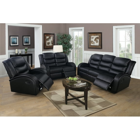 Amarker 3 Pieces luxy faux leather Living room Set