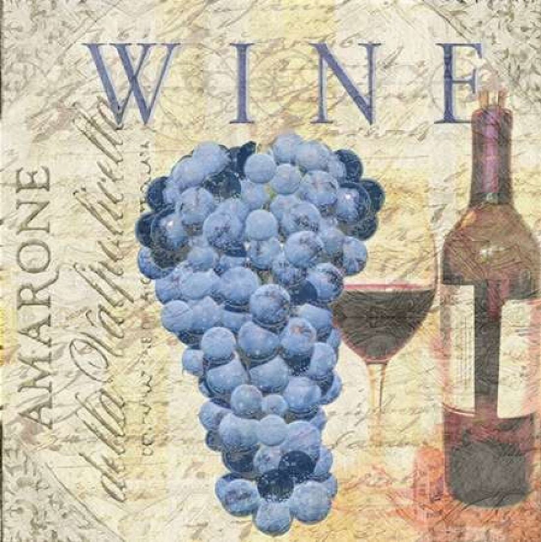 Amarone Wine Night Canvas Art - Lisa Wolk (24 x 24)