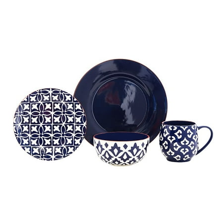 Amaryllis 16 Piece Stoneware Dinnerware Set