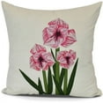thumbnail image 1 of Amaryllis Floral Print Outdoor Pillow, 1 of 1