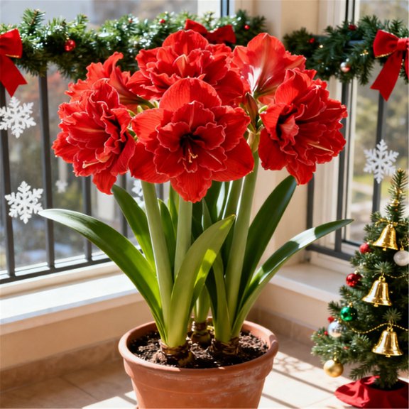 Amaryllis, Hardy Perennial Fragrant Garden Decor for Plant Hangers & Outdoor Low Maintenance Perfect for gift
