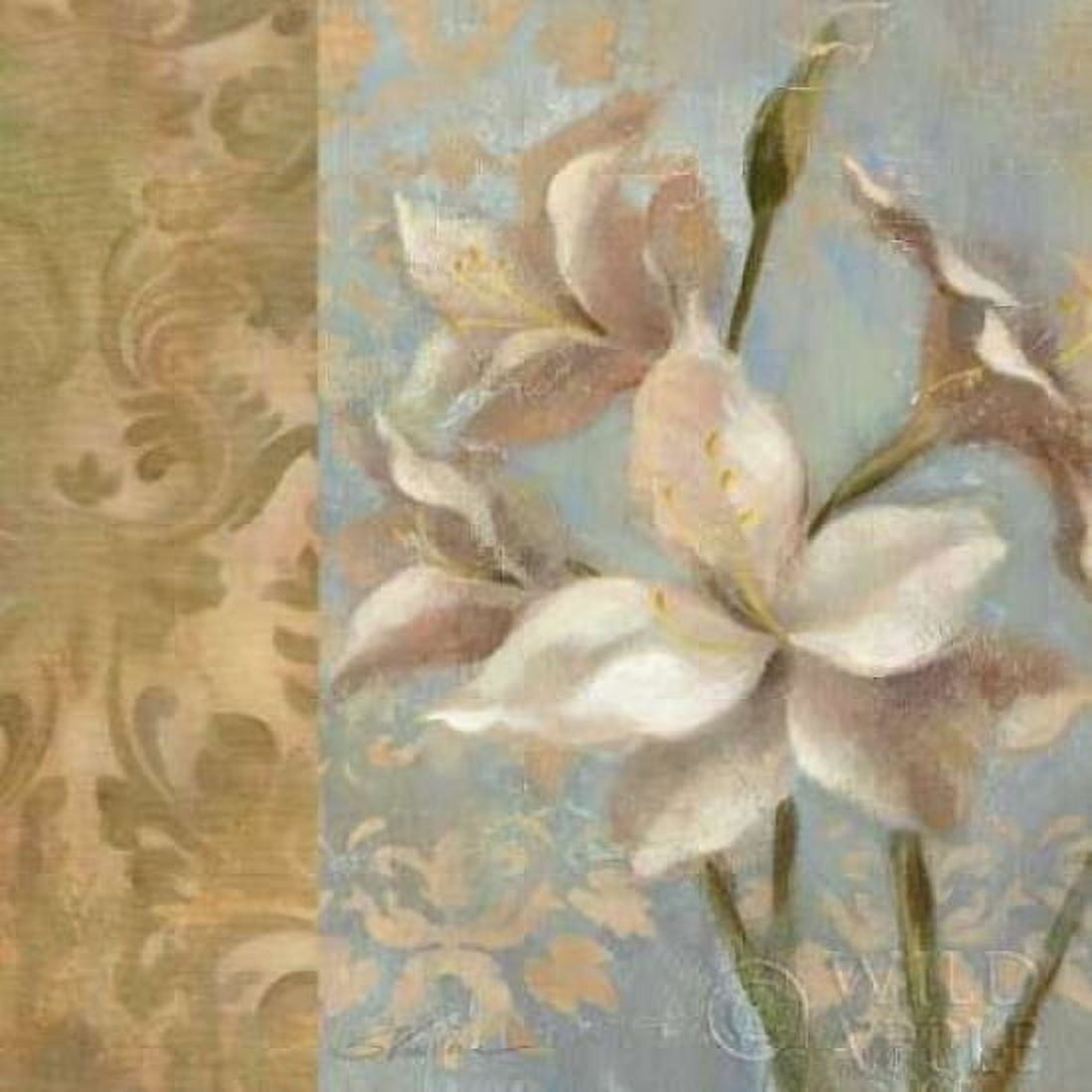 Amaryllis on Soft Blue WAG Canvas Art - Silvia Vassileva (24 x 24)