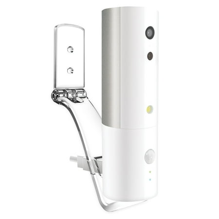 Amaryllo - Hermes Biometric Auto-Tracking Portable Indoor Security Camera - White