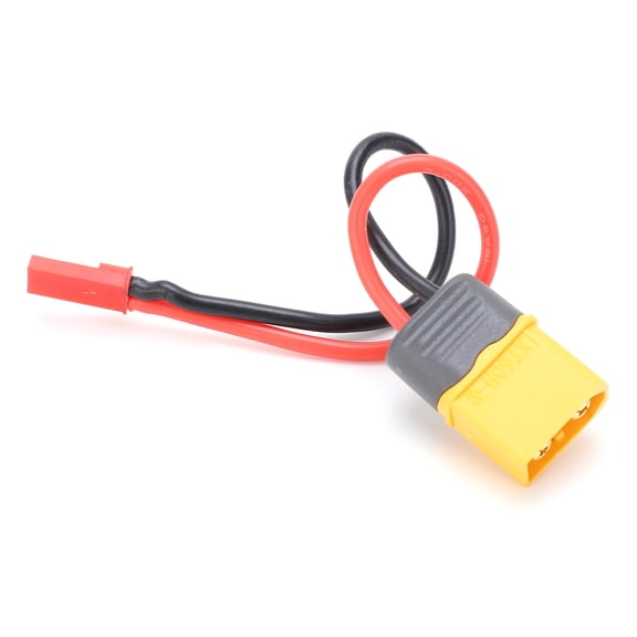 Amass Premium XT60 Male Connector to JST Male Plug 18AWG Adapter Cable, 3.9 inches / 9.8 cm Length, Essential Upgraded Part for RC Car Airplane Boat Models and B6 LiPo Battery Charger