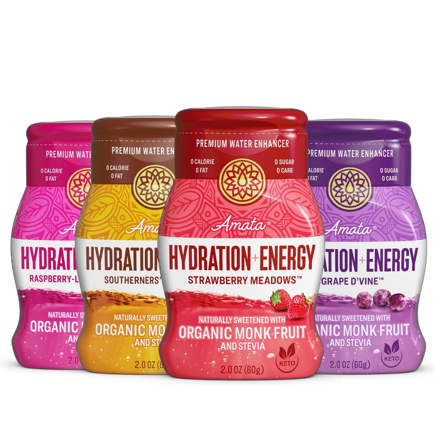 Amata Water Flavors Life & Sport Liquid Hydration Sweetened with