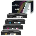 thumbnail image 1 of Amateck Compatible 054 Toner Cartridge 4 Pack Black Cyan Magenta Yellow for ImageClass LBP-622Cdw, MF641Cw, MF642Cdw, MF644Cdw Printers, 1 of 4