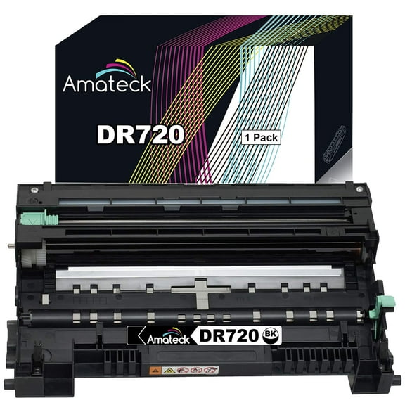 Amateck Compatible Drum Unit Replacement for Brother DR720 1 Pack for MFC-8510DN, 8710DW, 8810DW, 8910DW, 8950DWT, HL-5440D, 5450DN, 5470DW, 5470DWT, 6180DW, 6180DWT, DCP-8110DN, 8150DN, 8155DN