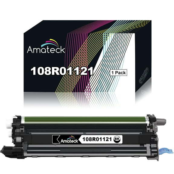 Amateck Compatible Drum Unit Replacement for Xerox 108R01121 Black 1 Pack for VersaLink C400, VersaLink C405, VersaLink C405DN, Phaser 6600, WorkCentre 6605, WorkCentre 6655