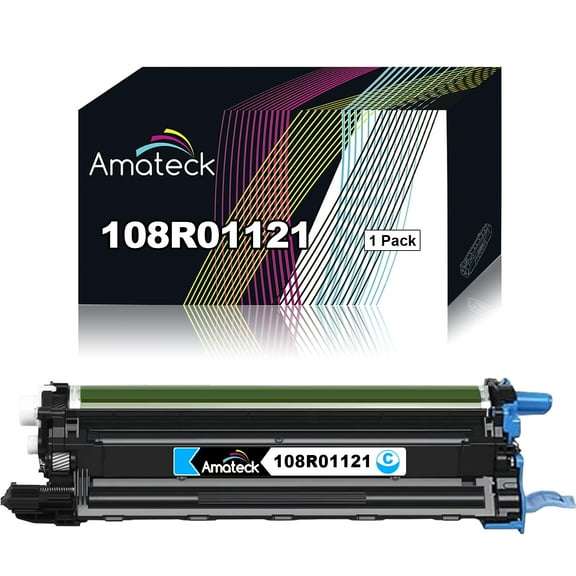 Amateck Compatible Drum Unit Replacement for Xerox 108R01121 Cyan 1 Pack for VersaLink C400, VersaLink C405, VersaLink C405DN, Phaser 6600, WorkCentre 6605, WorkCentre 6655
