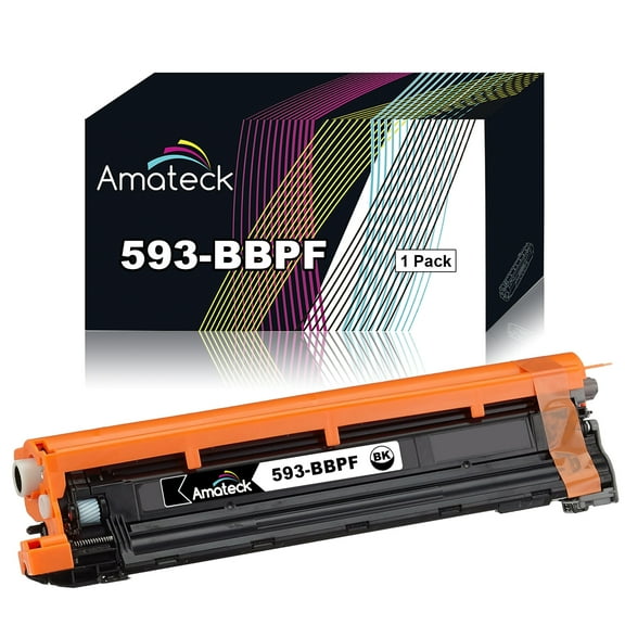 Amateck Compatible Drum Unit Replacement for Dell 593-BBPF (MJN86) (1KCF9) Black 1 Pack for H625cdw, H825cdw, S2825cdn