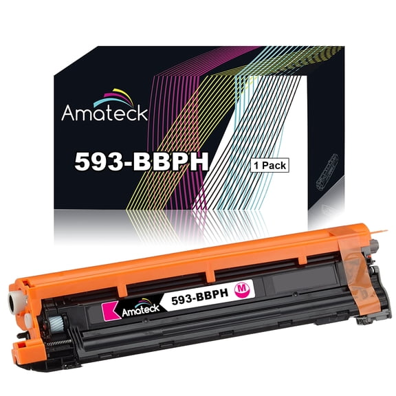 Amateck Compatible Drum Unit Replacement for Dell 593-BBPH (D20NH) (HGKNT) Magenta 1 Pack for H625cdw, H825cdw, S2825cdn