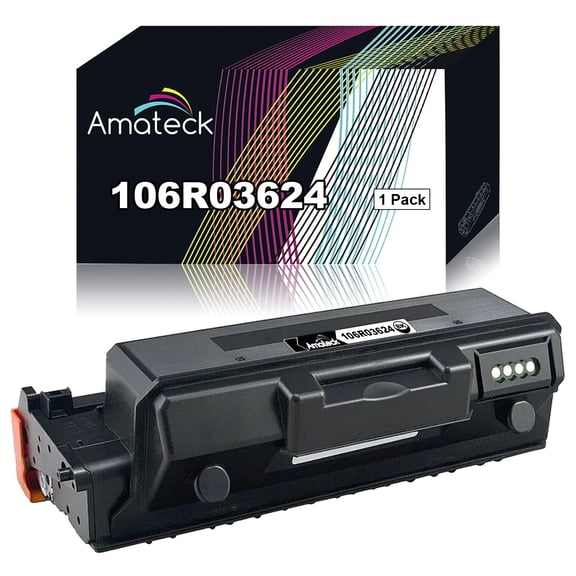 Amateck Compatible Extra High Yield Toner Cartridge Replacement for 106R03624 Black 1 Pack for Phaser 3330, Phaser 3330 DNI, WorkCentre 3335, WorkCentre 3335 DNI, WorkCentre 3345, WorkCentre 3345 DNI